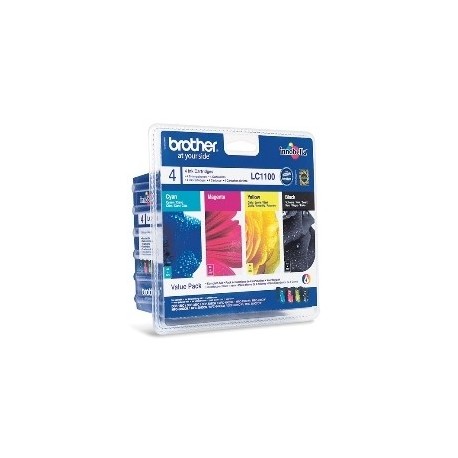 MULTIPACK BROTHER LC1100VALBP DCP385/ 585/ J615W/ J715W/ MFC490CW/ 790CW/ 795CW/ 990CW/ 5490CN/ 5890CN