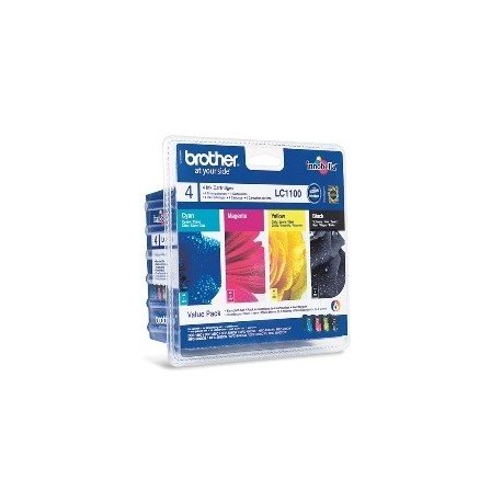 MULTIPACK BROTHER LC1100VALBP DCP385/ 585/ J615W/ J715W/ MFC490CW/ 790CW/ 795CW/ 990CW/ 5490CN/ 5890CN