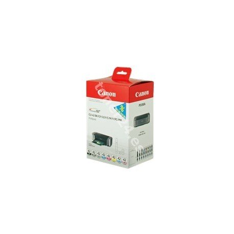 MULTIPACK CANON CLI-42BK-C-M-Y-PM-PC-GY-LGY PACK 8