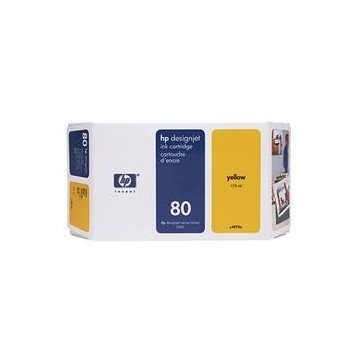 CARTUCHO TINTA HP 80 C4848A AMARILLO 350 ML