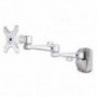 SOPORTE ARTICULADO DE PARED PHOENIX DOBLE BRAZO PARA PANTALLA TV HASTA 15KG PLATA
