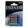 BLISTER MAXELL CUATRO PILAS ALCALINAS AAA LR-03