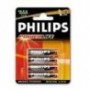 BLISTER PHILIPS CUATRO PILAS AAA ALCALINA LR03 1.5V POWERILIFE