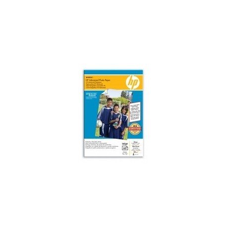 PAPEL HP FOTOGRAFICO GLOSSY Q8008A 10X15 250GR 60 HOJAS