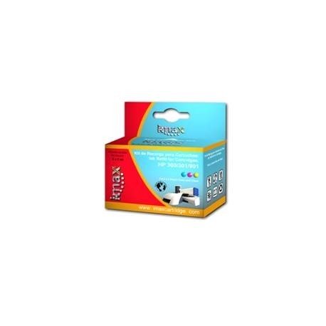 KIT DE RECARGA IMAX PARA HP 300/301/901 TRICOLOR ( 1 ESTACION DE RECARGA +2 REGARGAS DE CADA COLOR)