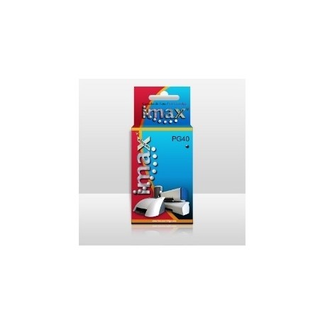 CARTUCHO TINTA IMAX PG40 NEGRO CANON (13ml)IP1200/ 1300/ 1600/ 2200/ MP150/ 160/ 170/ 450/ 460/ JX200/ 500
