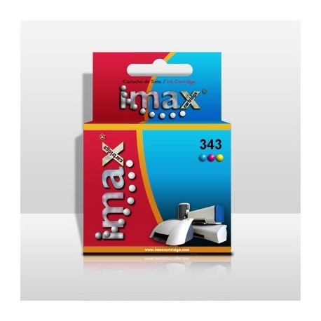CARTUCHO TINTA IMAX C8766E Nº343(21ml) TRICOLOR COMPATIBLE HP 6540/ 6620/ 5740/ 5745/ 6840