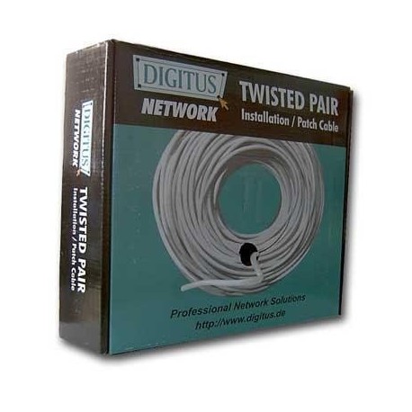 CABLE UTP CAT 5e FLEXIBLE BOBINA 100M GRIS