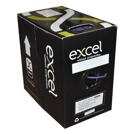 CABLE UTP CAT 6 SOLIDO BOBINA 305M VIOLETA LIBRE DE HALOGENO