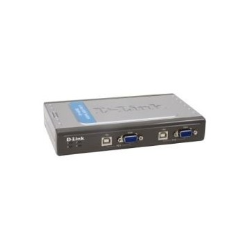DATA SWICHT D-LINK KVM 4 PC MONITOR TECLADO + RATON USB CON CABLES
