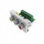 MODULO DE 3 RCA HEMBRA AUDIO/VIDEO (45X225MM)