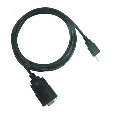 CABLE CONVERTIDOR USB 2.0 A PUERTO SERIE DB-9 (RS232). CABLE USB INCLUIDO 80CM