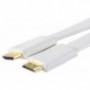 CABLE HDMI 1.3 PLANO MACHO MACHO CONEXION ORO 3M BLANCO