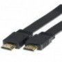CABLE HDMI 1.3 PLANO MACHO MACHO CONEXION ORO 3M NEGRO