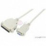 CABLE SERIE DB25M/DB9H NULL MODEM 1.8M