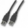 CABLE USB A MACHO A MACHO 1.8 M NEGRO