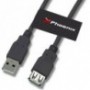 CABLE PHOENIX USB 2.0 A MACHO A HEMBRA 3M NEGRO