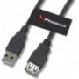 CABLE PHOENIX USB 2.0 A MACHO A HEMBRA 5M NEGRO