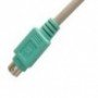 CABLE PROLONGADOR TECLADO/MOUSE PS2 MACHO HEMBRA 1.8M