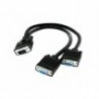 ADAPTADOR VGA (2 MONITORES HEMBRA A 1 PC MACHO)