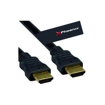 CABLE HDMI PHOENIX 1.3 MACHO MACHO CONEXION ORO 15M NEGRO
