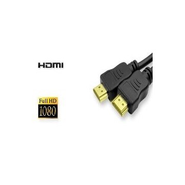 CABLE HDMI 1.4 MACHO MACHO CONEXION ORO 20M NEGRO