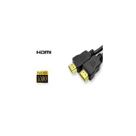 CABLE HDMI 1.4 MACHO MACHO CONEXION ORO 20M NEGRO