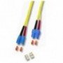 CABLE FIBRA OPTICA DUPLEX MONOMODO 9/125 SC/SC 1M