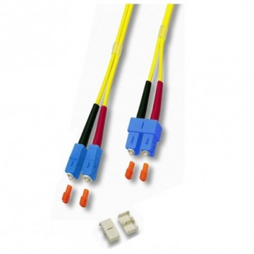 CABLE FIBRA OPTICA DUPLEX MONOMODO 9/125 SC/SC 1M