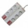 REGLETA SALICRU SPS.SAFE BOOK 6 TOMAS SCHUKO PROTECCION SOBRETENSION + TELEFONICA USB