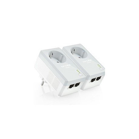 PACK X2 ADAPTADORES DE RED LINEA ELECTRICA 500MBPS POWER LINE CON ENCHUFE TP-LINK
