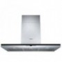 CAMPANA PARED ELECTRONICA SIEMENS LC91BE552 CAJA DELGADA NEGRA ACERO INOX 0.9m 1000 M3/H IQDRIVE