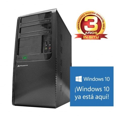ORDENADOR PHOENIX HOME INTEL CELERON 4GB DDR3 500GB RW W10
