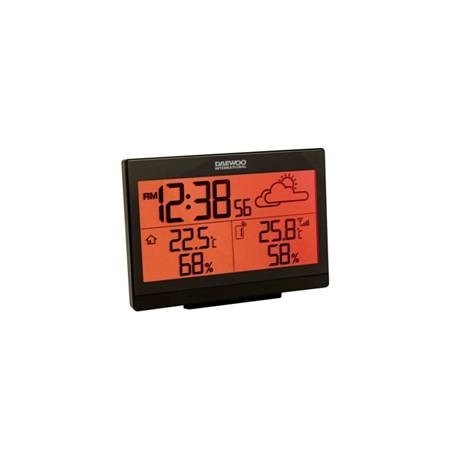 ESTACION METEOROLOGICA DAEWOO DWS-600 PANTALLA LCD / TEMPERATURA INTERIOR Y EXTERIOR / RELOJ