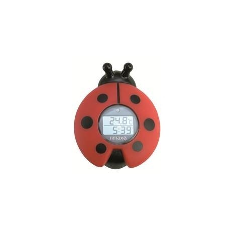 TERMOMETRO BAÑO BEBES RIMAX RB321 BABY CARE / TIMER / ROJO Y NEGRO
