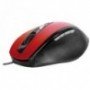 MOUSE RATON OPTICO PHOENIX CABLE USB 800-1600 DPI 5 BOTONES CON SCROLL ROJO GAMING