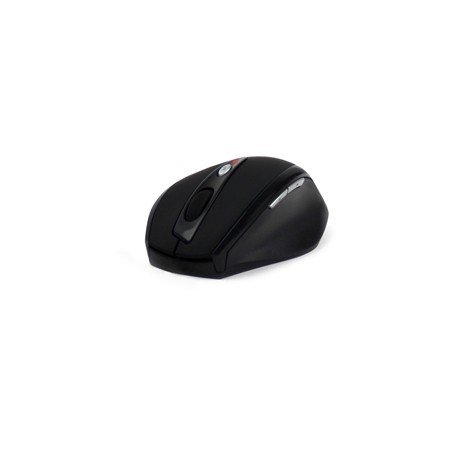 MOUSE RATON LASER PHOENIX WIRELESS INALAMBRICO NANO RECEPTOR 2.4 GHZ USB 800-1600 DPI NEGRO