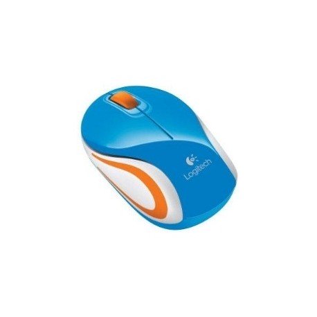 MOUSE LOGITECH WIRELESS M187 OPTICO AZUL 2.4GHZ MINI