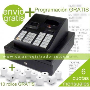 Caja Registradora Olivetti ECR 7790 + Programación + 10 Rollos