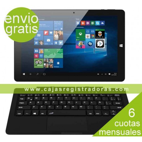 Tablet y PC portátil 2 en 1 Táctil 10,1" IPS - Intel Atom Z8350 - Windows 10 - 32GB SSD - 2GB Ram