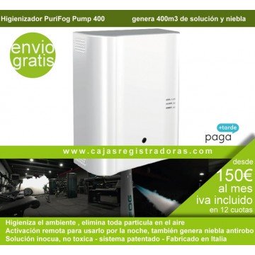 Purifog Pump 400 - Higienizador modular - Elimina toda particula en el aire 