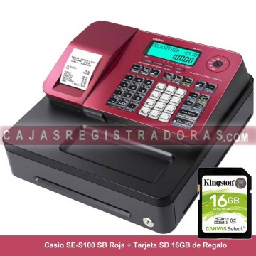 Caja Registradora Casio SE-S100 SB Negro (Cajón Pequeño)