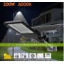 Farola solar 2500 Lúms - 200W panel orientable 6000K exterior ion-litio panel 25W