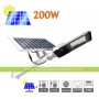 Farola solar 2500 Lúms - 200W panel orientable 6000K exterior ion-litio panel 25W
