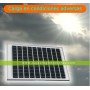 Farola solar 2500 Lúms - 200W panel orientable 6000K exterior ion-litio panel 25W