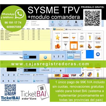 Software TPV - Sysme TPV - LICENCIA PERMANENTE