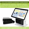 TPV ALL IN ONE, 15'6 4GB, 128GB SSD con IMPRESORA 80M y Scanner integrados + Windows + Sysme TPV 