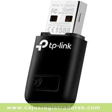 TP-Link TL-WN823N Adaptador USB Tarjeta de Red, Inalámbrico 300Mbps, 2.4Ghz, Puerto USB 2.0, WPS, Windows 11/10/8.1/8/7/XP, Mac 