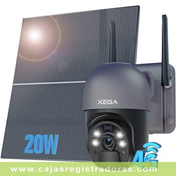 Cámara solar de videovigilancia PTZ Wifi 3mp 24/7 — La Casa de la Cámara  MOVIL