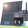 Cámara Vigilancia Exterior 3G / 4G con 20W Panel Solar 20.000 mAh Batería Tarjeta SIM 